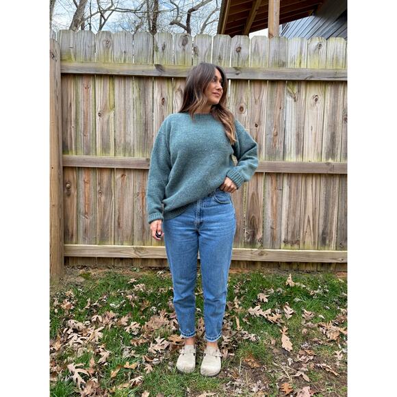 BEN SILVER SHETLAND WOOL SWEATER — Made in Scotland - Picture 8 of 9